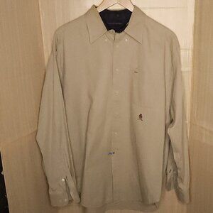 Tommy Hilfiger Mens Khaki Heavyweight Button Down XL